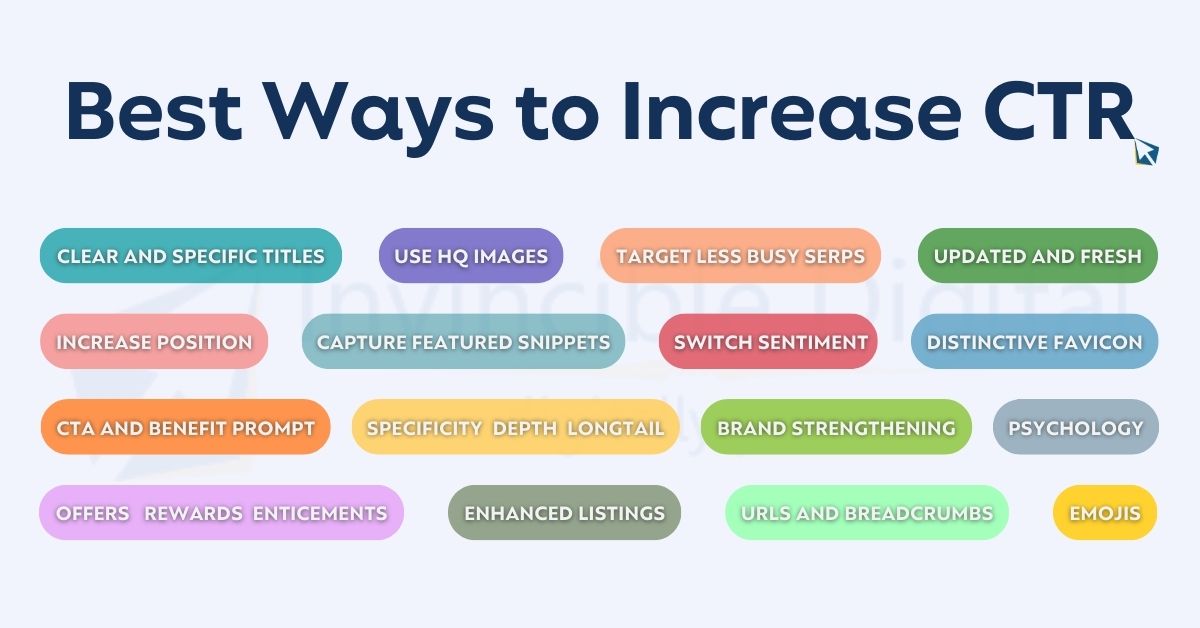 16 Best Ways to Increase website CTR and turning impressions into clicks