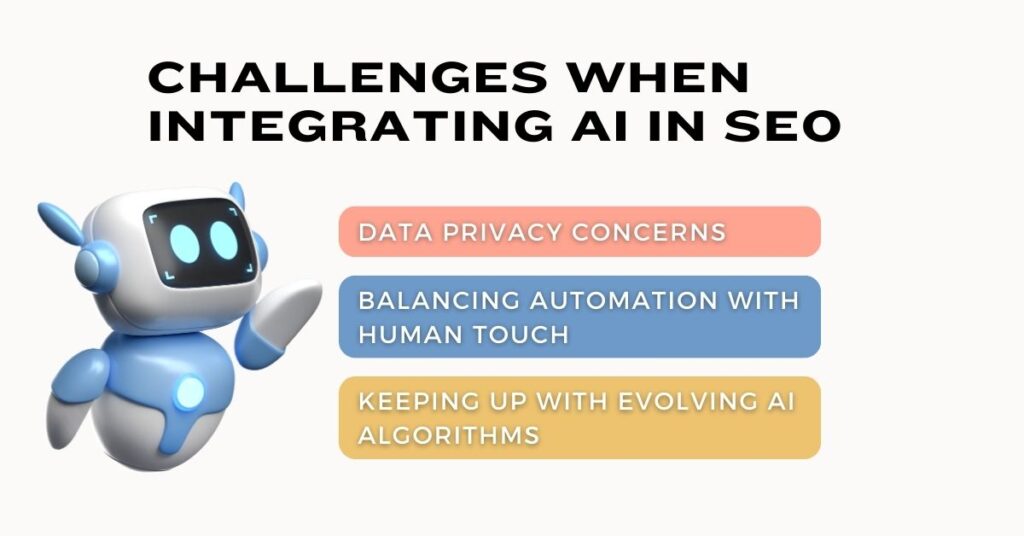 Challenges when integrating AI in SEO